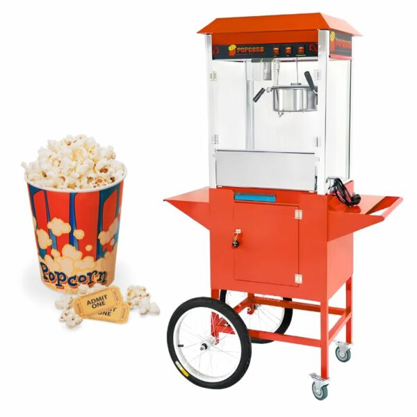 Fabricadora de palomitas con carrito | MIGSA HP-BC-A