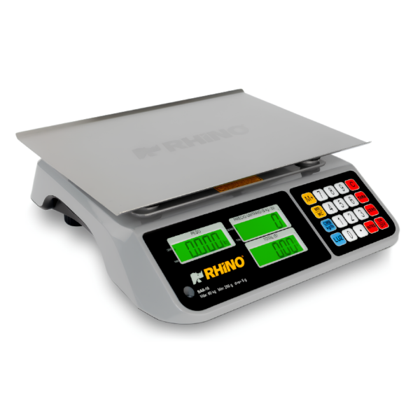 Báscula electrónica multifunciones 60 kg con puerto USB | RHINO BAR-10